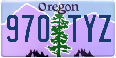 OR license plate 970TYZ