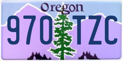 OR license plate 970TZC