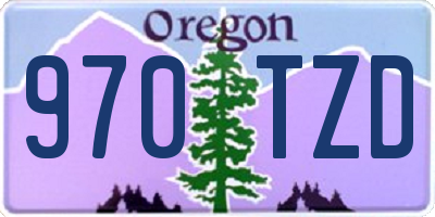 OR license plate 970TZD