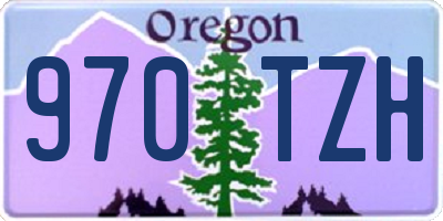 OR license plate 970TZH