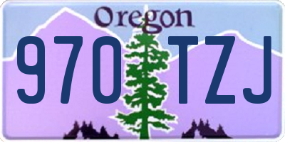 OR license plate 970TZJ
