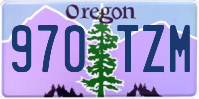 OR license plate 970TZM