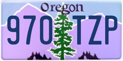 OR license plate 970TZP