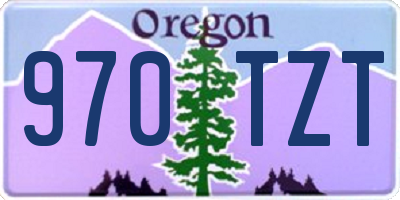 OR license plate 970TZT