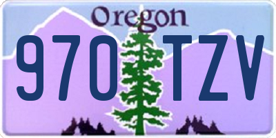 OR license plate 970TZV
