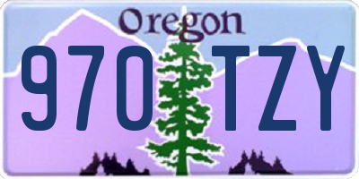 OR license plate 970TZY