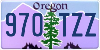 OR license plate 970TZZ