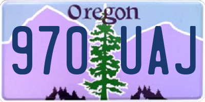 OR license plate 970UAJ