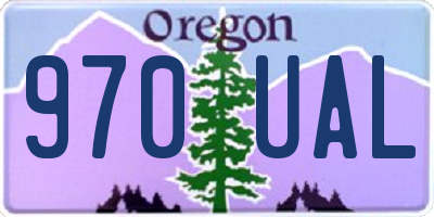 OR license plate 970UAL