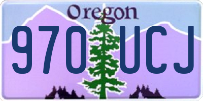 OR license plate 970UCJ