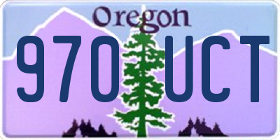 OR license plate 970UCT