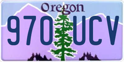 OR license plate 970UCV