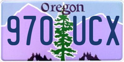 OR license plate 970UCX