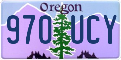 OR license plate 970UCY