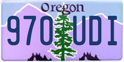 OR license plate 970UDI