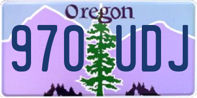 OR license plate 970UDJ
