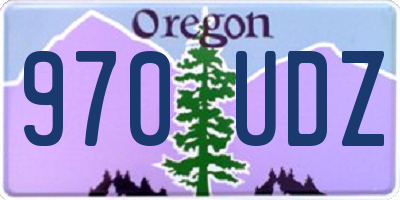 OR license plate 970UDZ