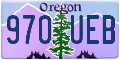 OR license plate 970UEB