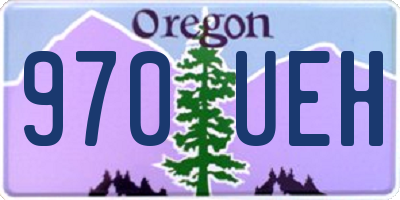 OR license plate 970UEH