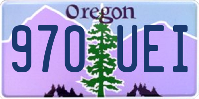 OR license plate 970UEI