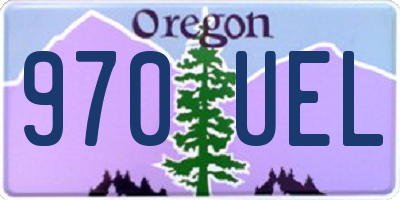 OR license plate 970UEL