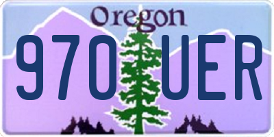 OR license plate 970UER