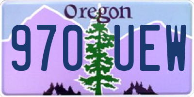 OR license plate 970UEW