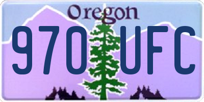 OR license plate 970UFC