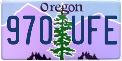 OR license plate 970UFE