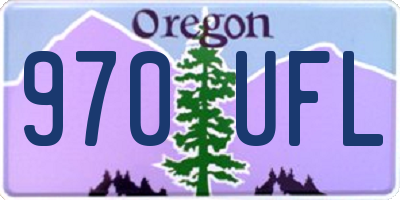 OR license plate 970UFL