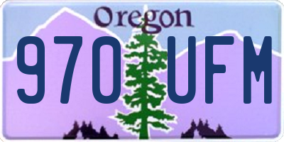 OR license plate 970UFM