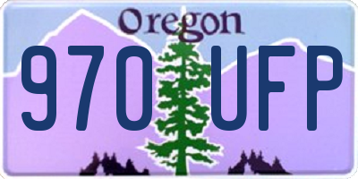 OR license plate 970UFP