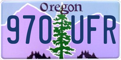 OR license plate 970UFR