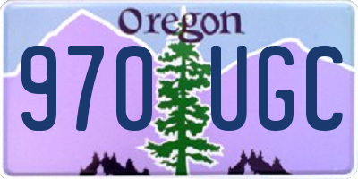 OR license plate 970UGC