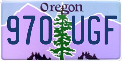 OR license plate 970UGF