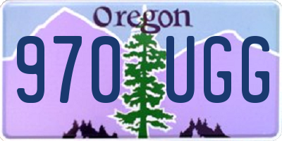 OR license plate 970UGG