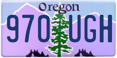 OR license plate 970UGH