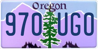 OR license plate 970UGO