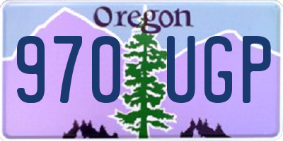 OR license plate 970UGP