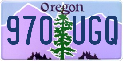 OR license plate 970UGQ