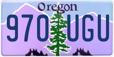 OR license plate 970UGU