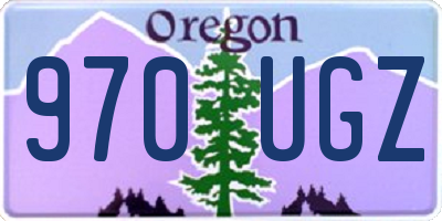 OR license plate 970UGZ