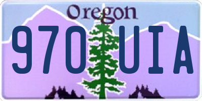 OR license plate 970UIA