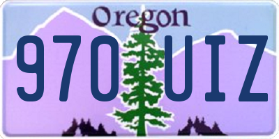 OR license plate 970UIZ