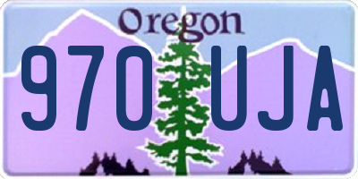 OR license plate 970UJA