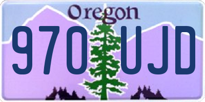 OR license plate 970UJD