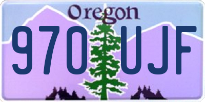 OR license plate 970UJF
