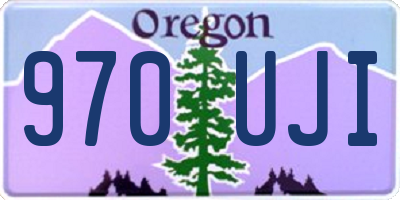 OR license plate 970UJI