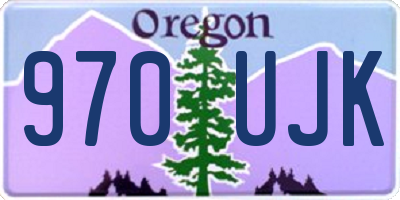 OR license plate 970UJK