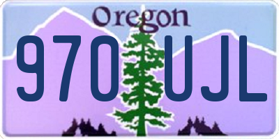 OR license plate 970UJL